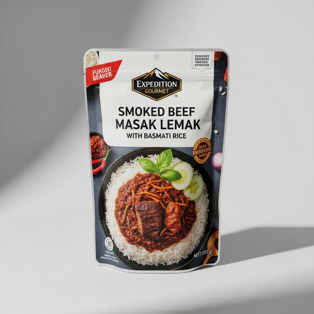 Smoked Beef Masak Lemak with Basmati Rice